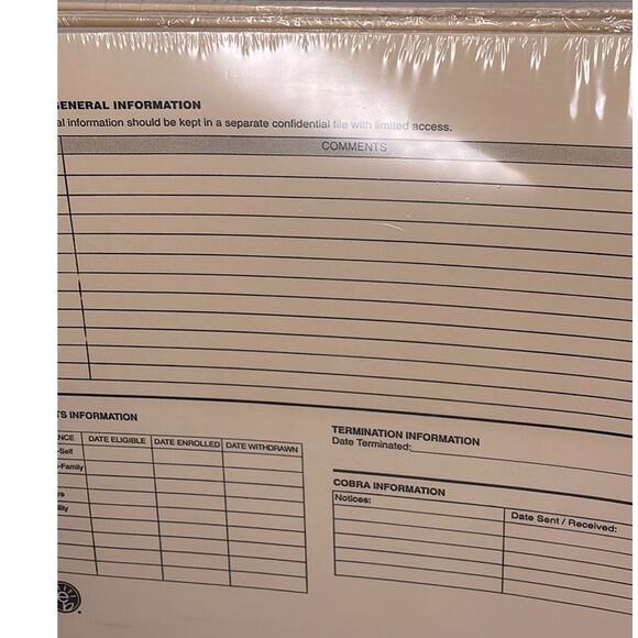13 Employee Record Folders - ADA Compliant, Preprinted for HR & Payroll Use - Picture 7 of 10